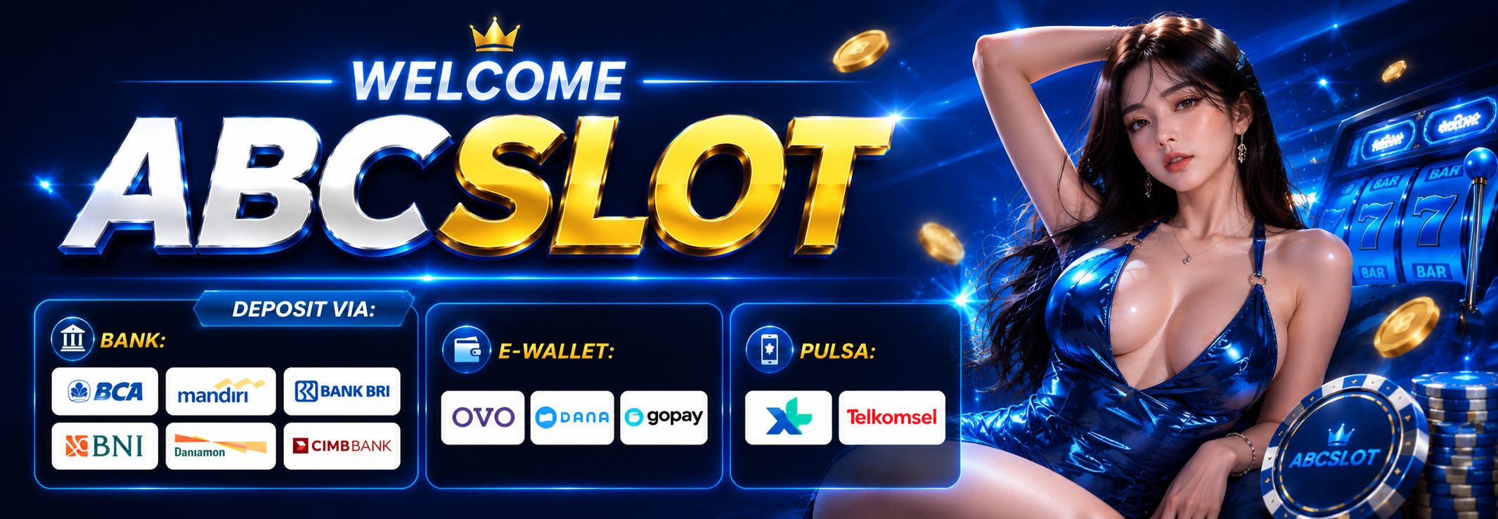 Abcslot888 bisa main pakai slot dana dan slot pulsa